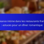 Ambiance intime dans les restaurants français : astuces pour un dîner romantique